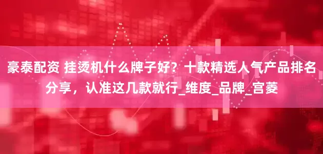 豪泰配资 挂烫机什么牌子好？十款精选人气产品排名分享，认准这几款就行_维度_品牌_宫菱